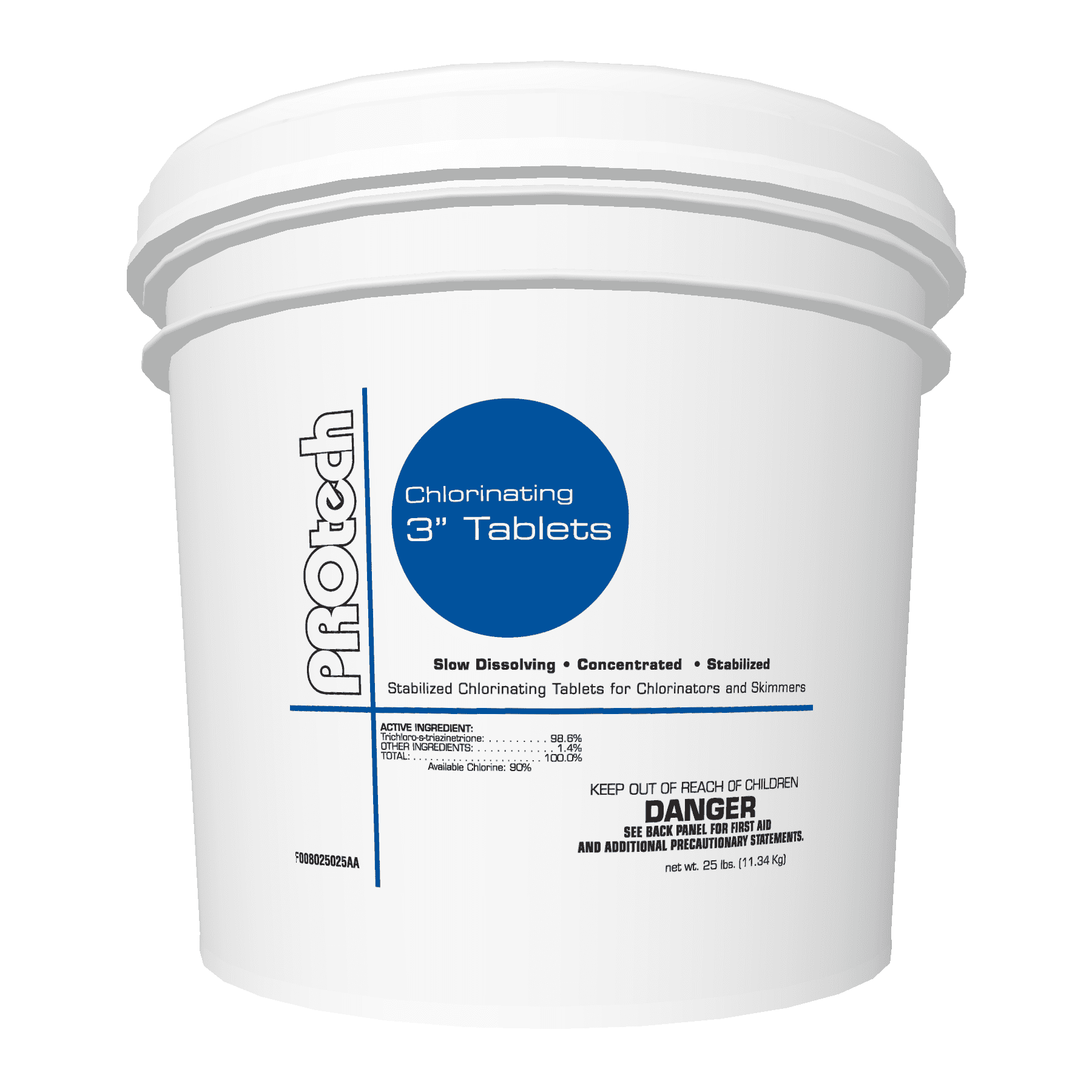 3-inch Chlorinating Tablets - 25 lb. bucket | Halogen Supply Company 3-inch Chlorinating Tablets - 25 lb. bucket